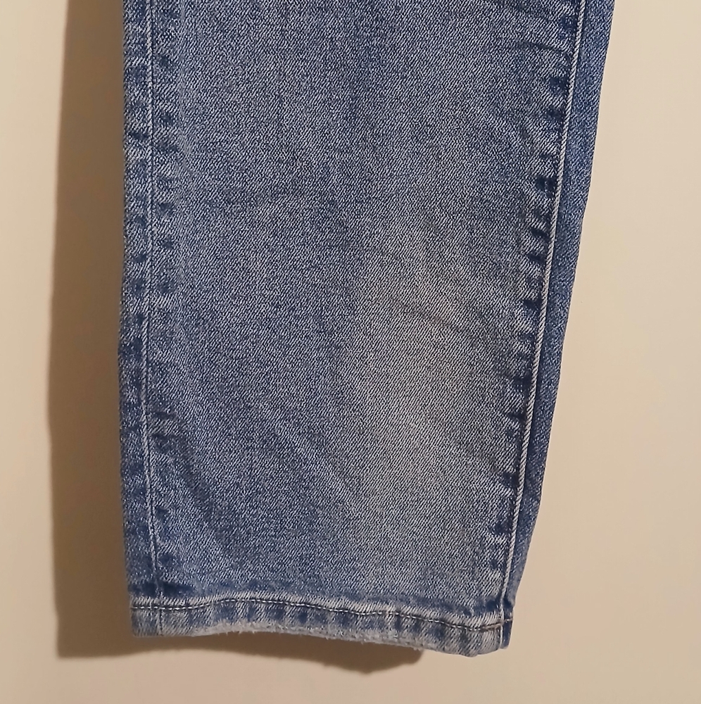 Blue Boyfriend Jeans with Distressed Details - Picture 2 of 6